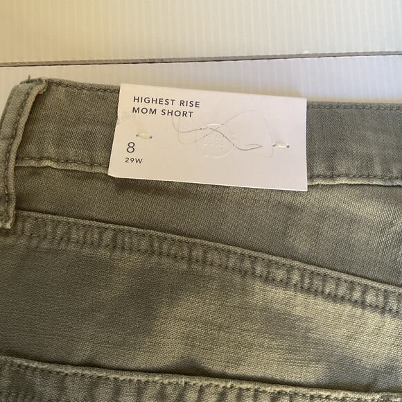 American Eagle Women’s Highest Rise Mom Shorts Sz 8 (29W) Green Y2K Festival New - Picture 4 of 8